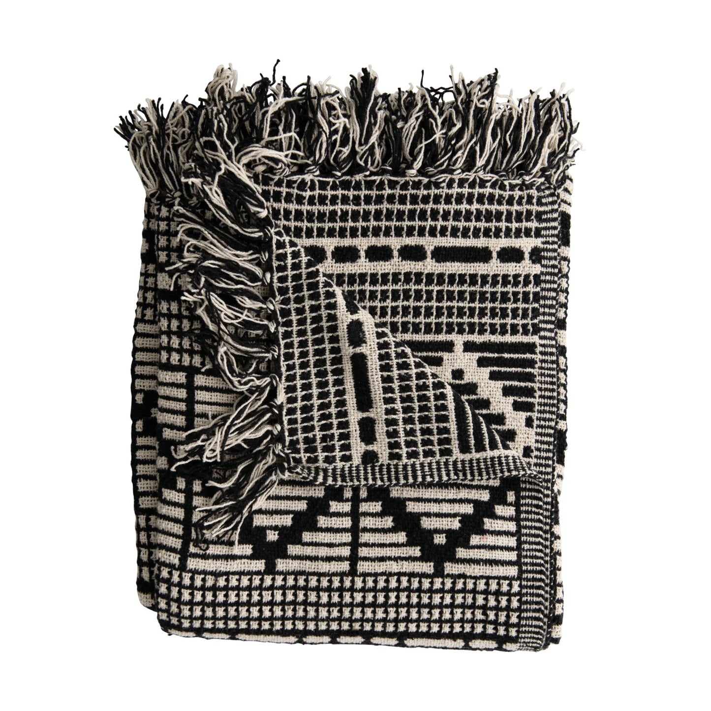 Throw Blanket with Fringe